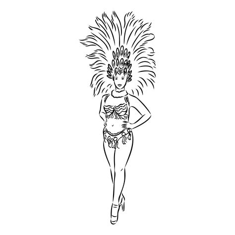Samba Dance Vector Sketch 36438933 Vector Art At Vecteezy