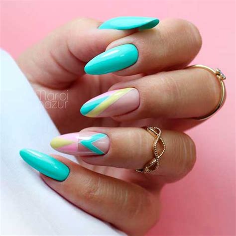 The Cutest Aqua Blue Nails Ideas | Stylish Belles