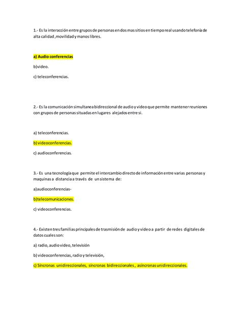 Examen De Telecomunicacion Pdf Descarga Gratuita