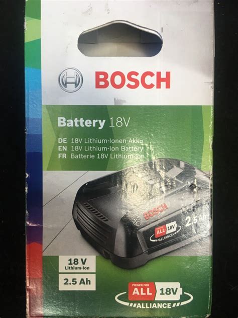 Bosch 1600A005B0 18v 2 5Ah PBA Battery Power For All Range Stay