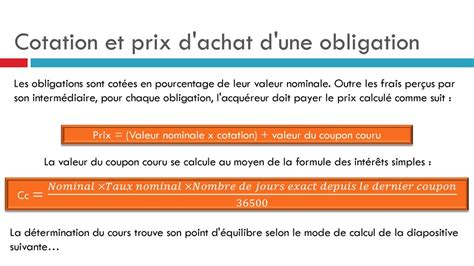 Les Obligations Et Les O A T Ppt T L Charger