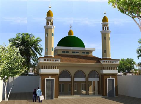 Gambar Menara Masjid Denah