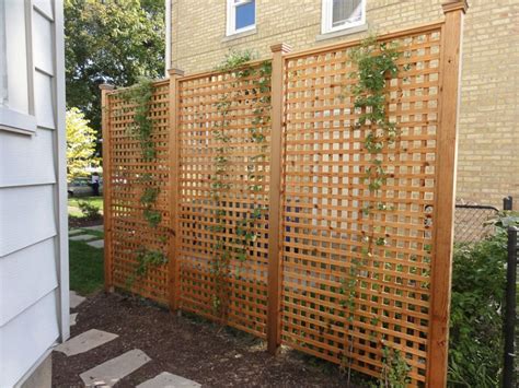 Patio Lattice Wall Ideas