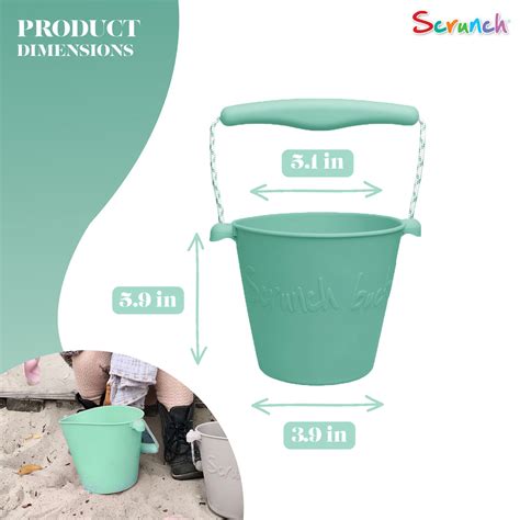 Scrunch Bucket Mint Dam Toys B2c