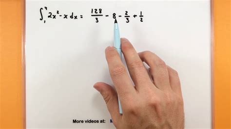 Calculus Evaluating A Definite Integral Youtube