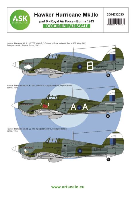 Hawker Hurricane Mk Iic Part Royal Air Force Burma V E Pro