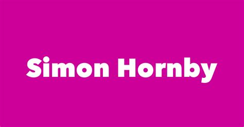 Simon Hornby Spouse Children Birthday And More