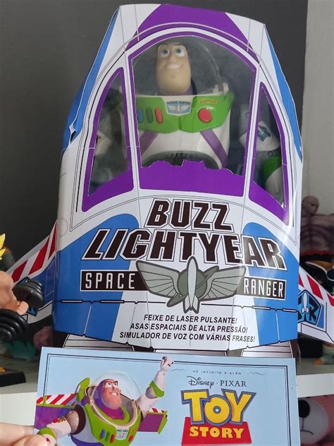 Boneco Toy Story Buzz Lightyear Fala Portugu S Amigo Woody Chatter