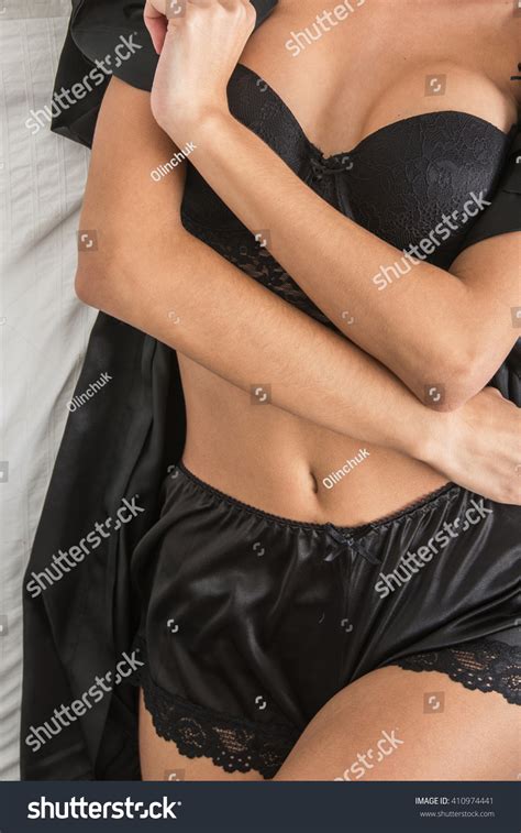 Lady Elegant Black Lingerie Stock Photo Shutterstock
