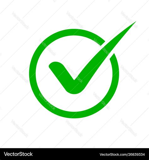 Green Check Mark Icon Checkmark In Circle Vector Image