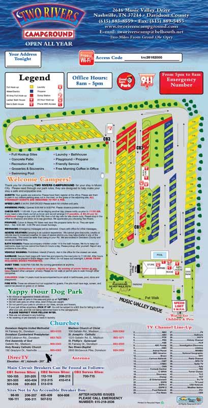 Facilitiesmap Two Rivers Campground