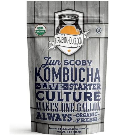 Complete Organic Jun Kombucha Brewing Starter Kit Fermentaholics