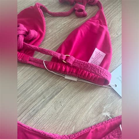 Poema Swim Nwt Hot Pink Poema Milley Annia Bikini Swimsuit Poshmark