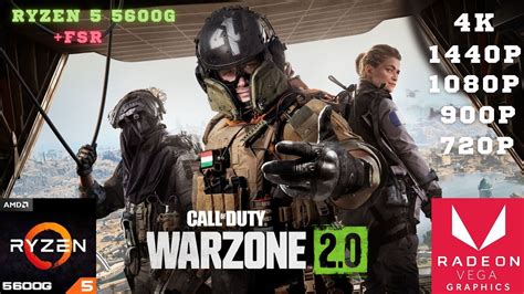 Call Of Duty Warzone 2 0 Ryzen 5 5600g Vega 7 No Gpu 16gb Ram 4k