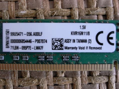 ktjdd137: キングストン(Kingston) KVR16N11/8 DDR3 PC3-12800 8GB