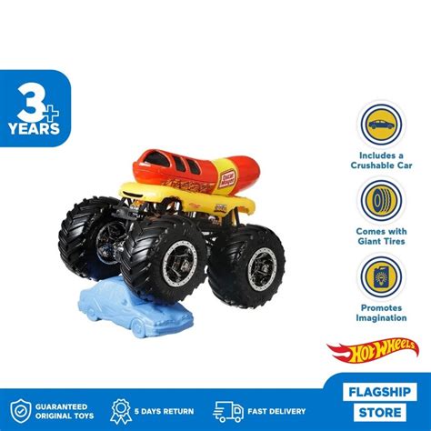 Jual Hot Wheels Monster Trucks Oscar Mayer Wienermobile Mainan Mobil Balap Shopee Indonesia