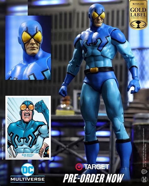 Pre Order Mcfarlane Blue Beetle Dc Classic Gold Label Target Exclusive Project Action Figure