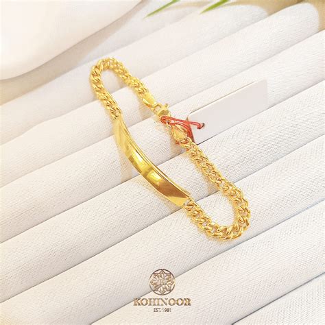 GELANG GOLD RANTAI PLAT POLOS KADAR 700 KOHINOOR