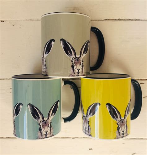 Hare Mug Stylish Country Farmhouse Rabbit Contemporary Stand Out Touch