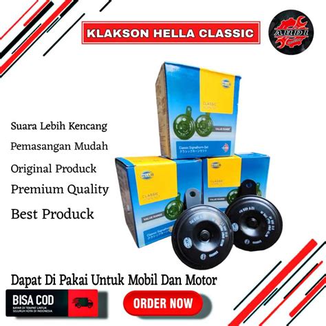 Jual Klakson Hella Classic Horn Set V Klakson Hella Clasic Klakson