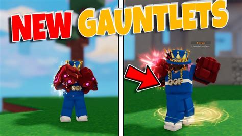 The New Gauntlets In Roblox Bedwars Are So Op Roblox Bedwars Youtube