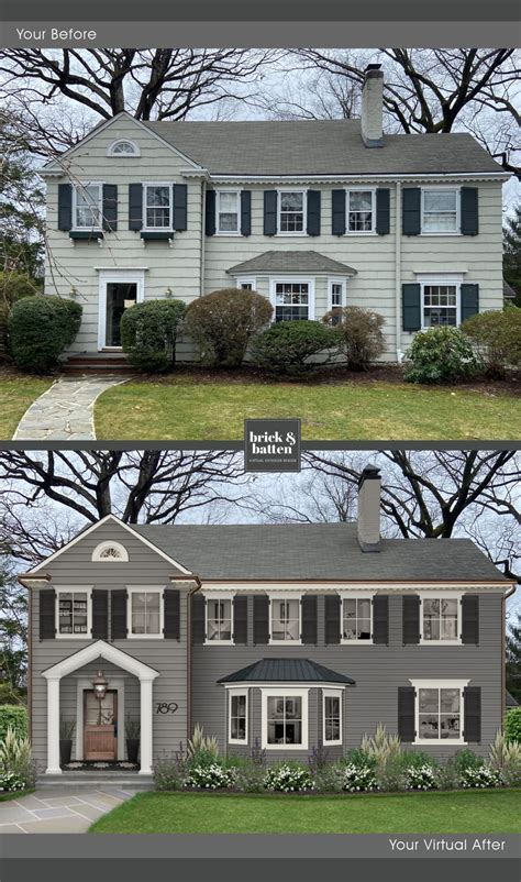 Transform Your Home With White Painted Brick And Black Shutters See