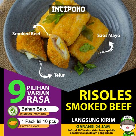 Jual Incipono Risol Smoked Beef Mayo Frozen Pack Isi Pcs Risoles