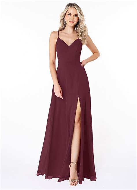 Azazie Lena Cabernet Bridesmaid Dresses Azazie