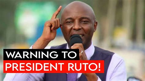 Onyo Kali Irungu Kangata Alarming Warning To President Ruto Youtube