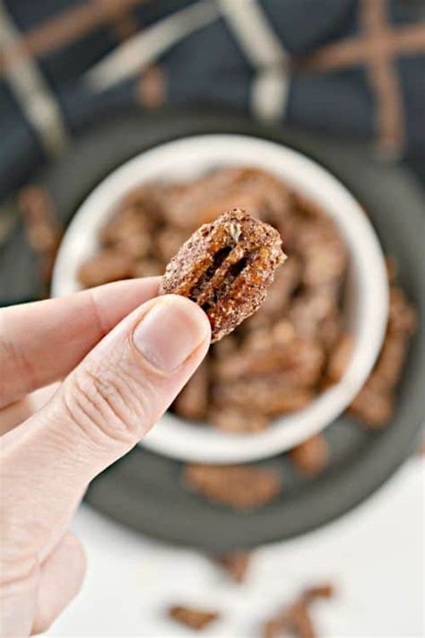 Keto Cinnamon Sugar Pecans: Candied Pecans | Keto Size Me