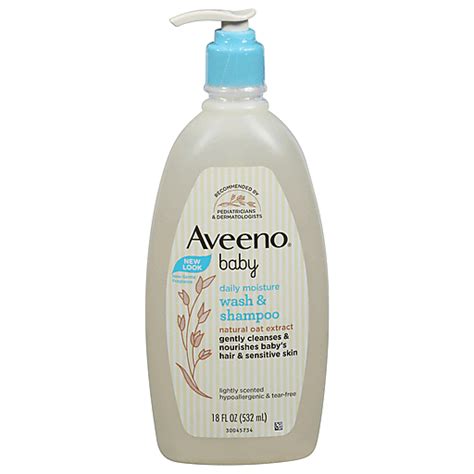 Aveeno Wash And Shampoo Daily Moisture 18 Fl Oz Creams Oils