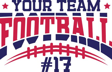 Personalized Football Team Name And Player Number T Shirt Design