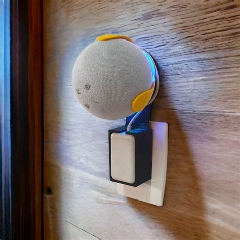 Suporte Alexa Echo Dot Tomada De Parede Presente Som E Decora O