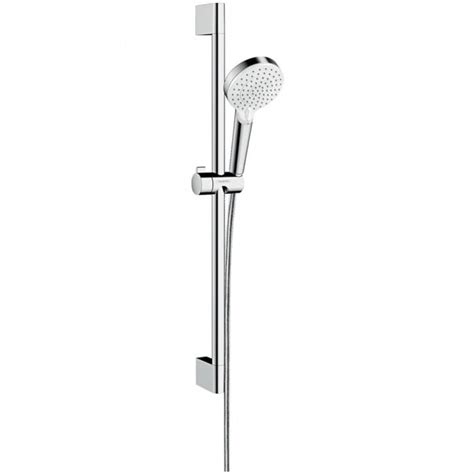 Hansgrohe Crometta White Chrome Shower Set Vario Green L Min