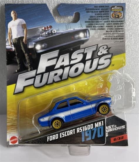 1 55 Fast Furious Ford Escort RS 1600 MK1 1970 1 64 Auto Modeļu Veikals