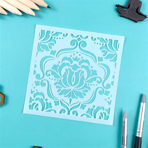 Mandala Stencil Mandala Tile Stencils For Furniture Stencils Etsy
