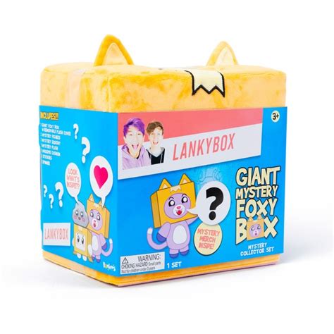 Lankybox Giant Mystery Foxy Box Plush Toy Set Smyths Toys Uk