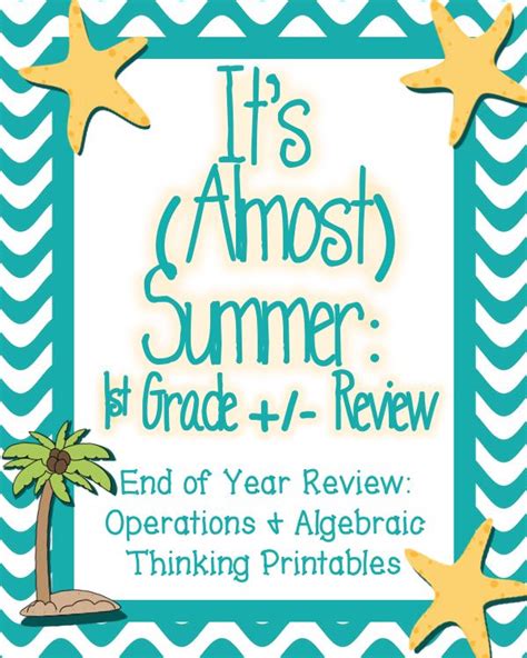 End Of Year Review First Grade Math Addition And Subtraction Math Activities Elementary