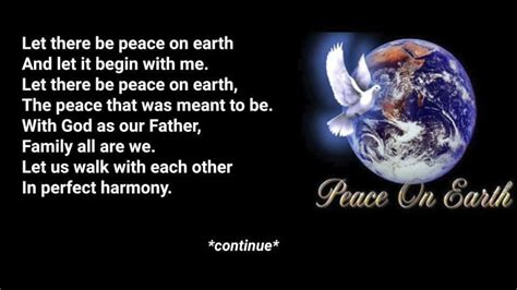 Let There Be Peace On Earth Lyrics Youtube