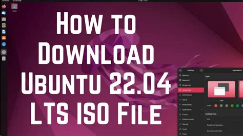 How To Download Ubuntu 2204 Lts Iso File Youtube