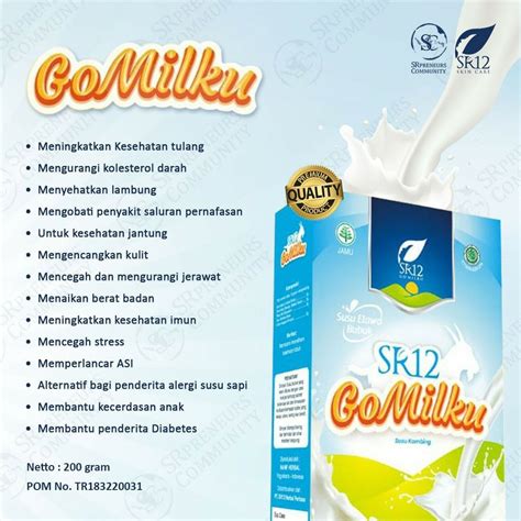 Jual Go Milku Sr Susu Kambing Etawa Premium Goat Milk Susu Bubuk