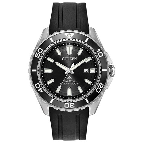 Citizen BN0190-07E Mens Eco-Drive Watch Promaster Diver Polyurethane ...