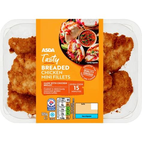 Asda Cool Buttermilk Breaded British Chicken Mini Fillets 305g Compare Prices And Where To Buy