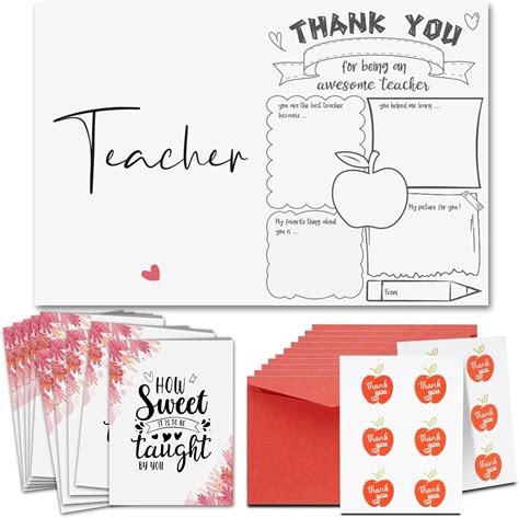 Tarjetas de agradecimiento para profesores tarjetas de felicitación de