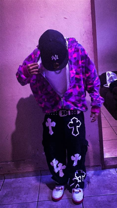 purple fit 💜 | Y2k outfits men, Y2k outfits, Drippy fits