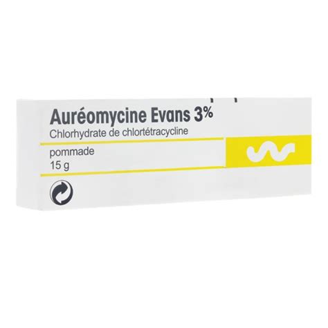 Auréomycine 3% Evans pommade 15g - Médicament antibiotique local