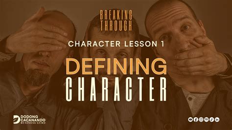 Breaking Through Lesson Defining Character Youtube