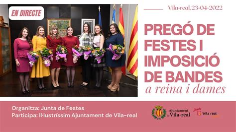 Preg De Festes I Imposici De Bandes A Reina I Dames Youtube