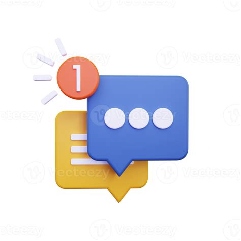 3d Message Notification Illustration 10871843 Png