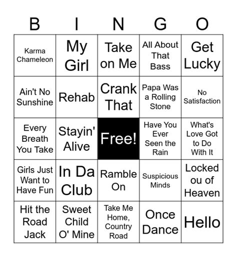 420 Covers Bingo Card